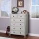 preview thumbnail 1 of 1, Evolur Julienne Dove Gey 6-drawer Dressers