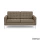 preview thumbnail 4 of 19, Kardiel Florence Knoll Style Loveseat, Premium Fabric Upholstery