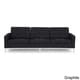 preview thumbnail 9 of 18, Kardiel Florence Knoll Style Sofa 3 Seat, Premium Fabric Upholstery