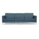 preview thumbnail 1 of 18, Kardiel Florence Knoll Style Sofa 3 Seat, Premium Fabric Upholstery