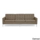 preview thumbnail 10 of 18, Kardiel Florence Knoll Style Sofa 3 Seat, Premium Fabric Upholstery