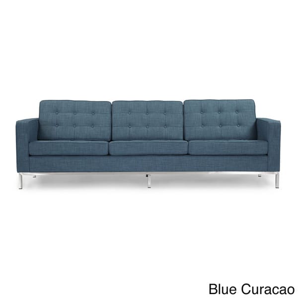 Karl Florence Knoll Style Sofa 3 Seat Premium Fabric Karl Florence Knoll Style Sofa