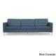 preview thumbnail 2 of 18, Kardiel Florence Knoll Style Sofa 3 Seat, Premium Fabric Upholstery