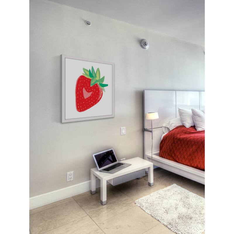 Marmont Hill - 'Strawberry' by Molly Rosner Framed Painting Print - Multi-Color