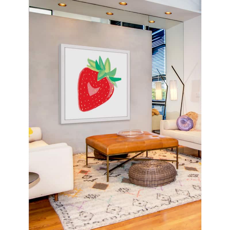 Marmont Hill - 'Strawberry' by Molly Rosner Framed Painting Print - Multi-Color