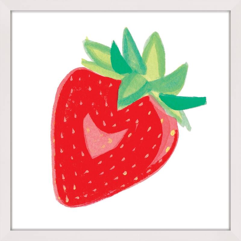 Marmont Hill - 'Strawberry' by Molly Rosner Framed Painting Print - Multi-Color