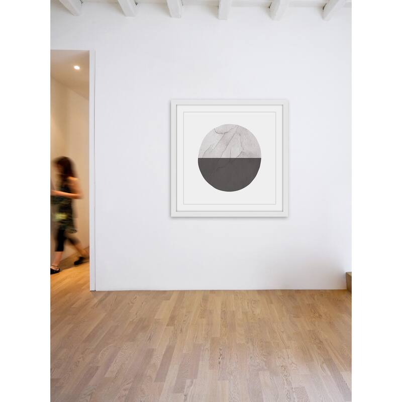 Marmont Hill 'Half Circle' by Diana Alcala Framed Wall Art Print - Multi-Color