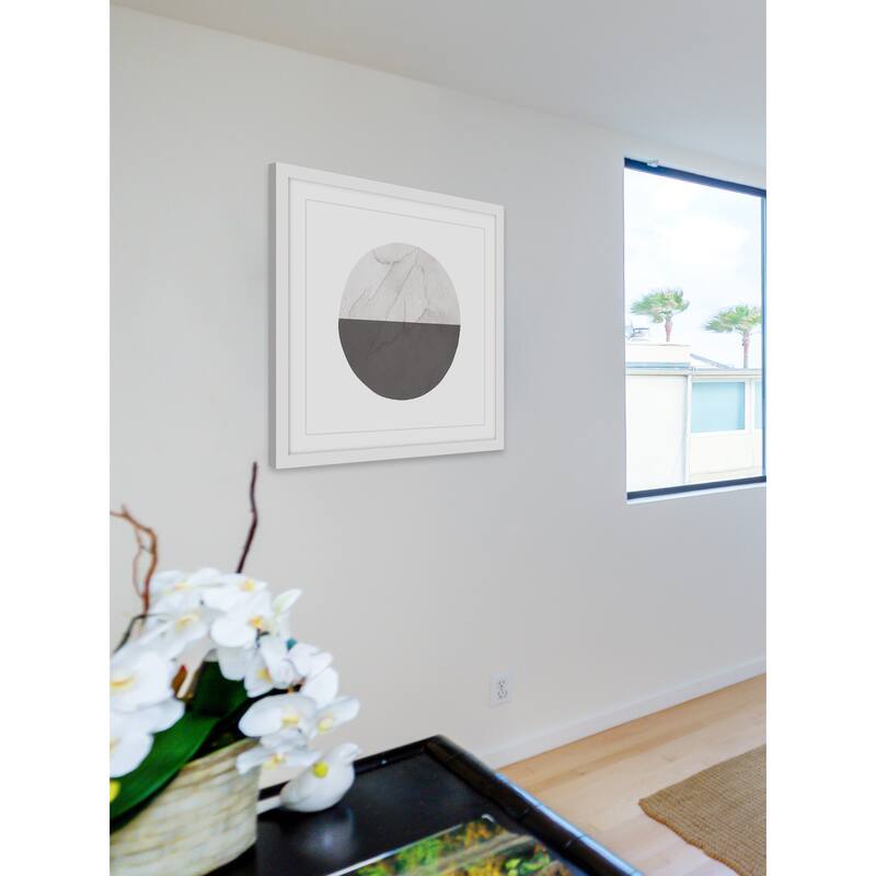 Marmont Hill 'Half Circle' by Diana Alcala Framed Wall Art Print - Multi-Color
