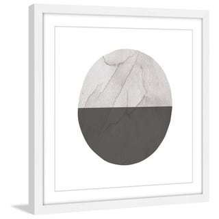 Marmont Hill 'Half Circle' by Diana Alcala Framed Wall Art Print - Multi-Color