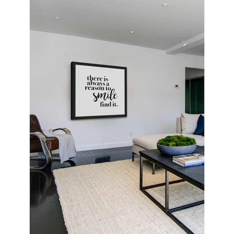 Marmont Hill - 'Reason to Smile' by Diana Alcala Framed Painting Print - Multi-Color