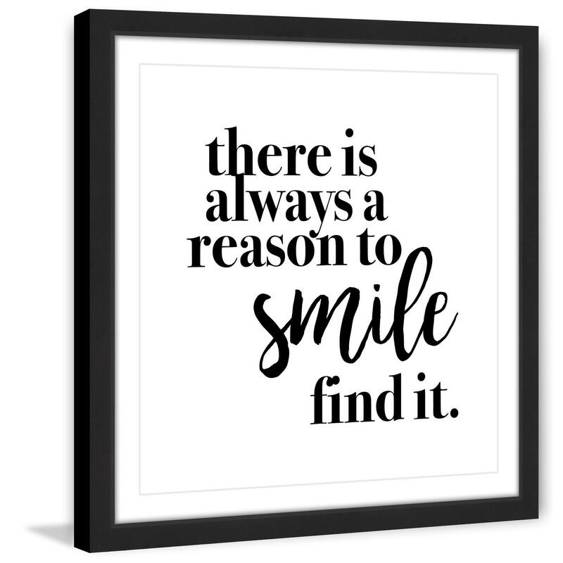 Marmont Hill - 'Reason to Smile' by Diana Alcala Framed Painting Print - Multi-Color
