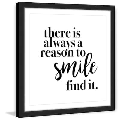Marmont Hill - 'Reason to Smile' by Diana Alcala Framed Painting Print - Multi-Color