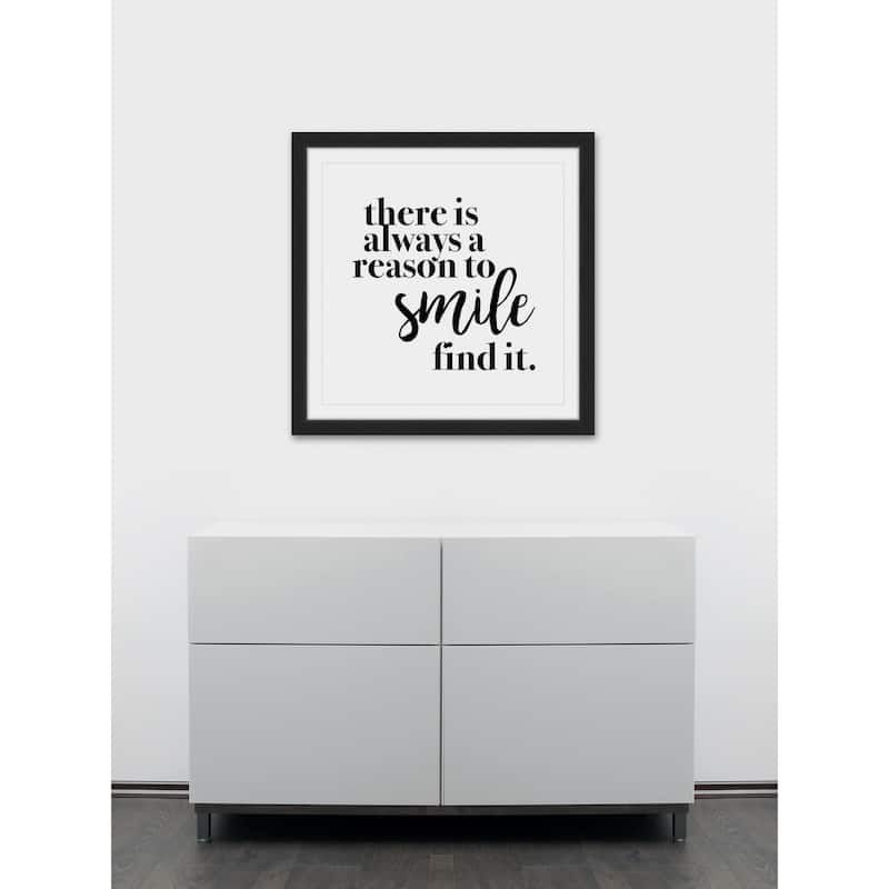 Marmont Hill - 'Reason to Smile' by Diana Alcala Framed Painting Print - Multi-Color