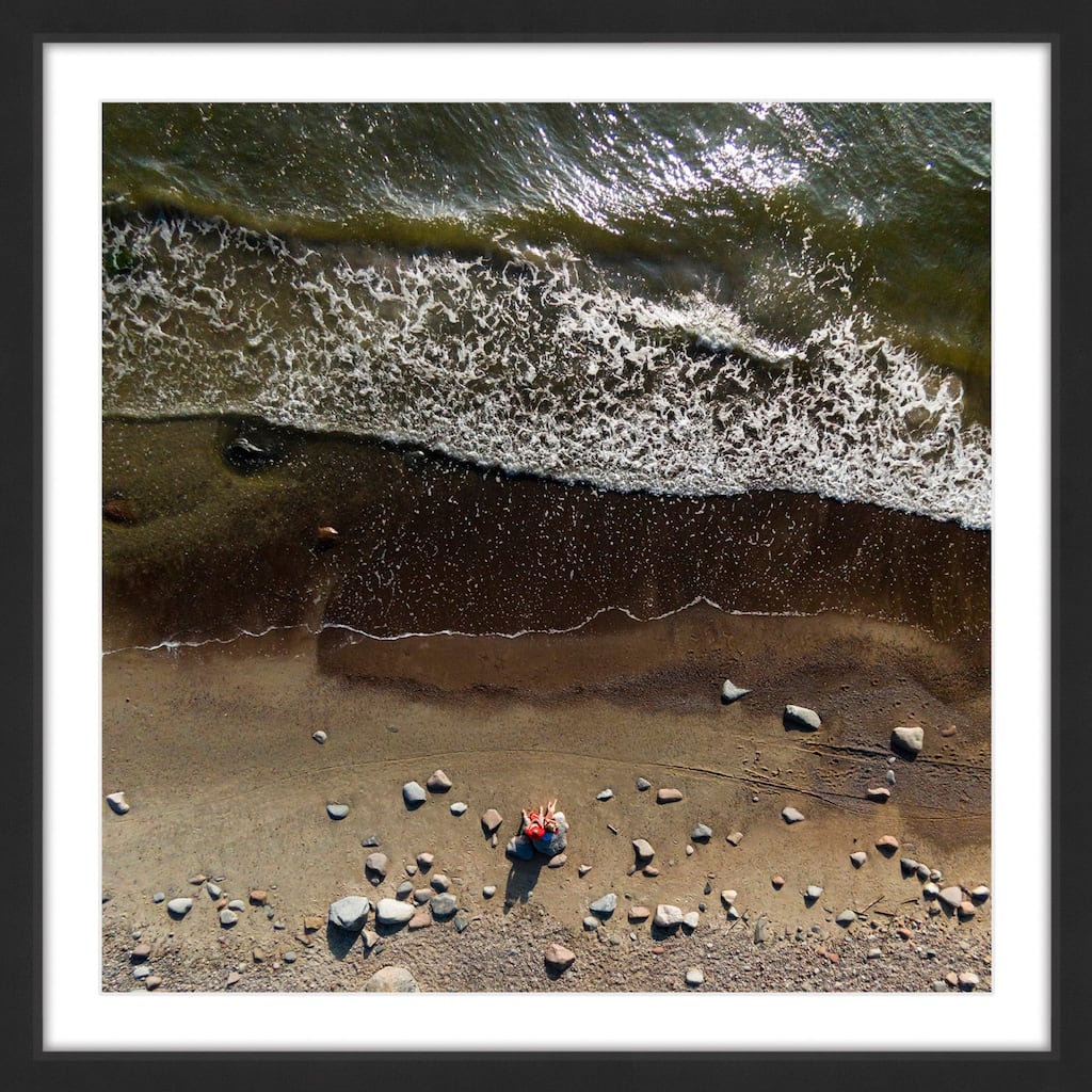 Marmont Hill - 'Ebb and Flow' by Karolis Janulis Framed Painting Print - Multi-Color