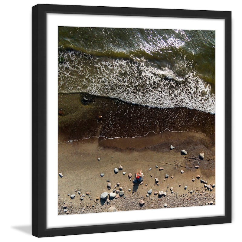 Marmont Hill - 'Ebb and Flow' by Karolis Janulis Framed Painting Print - Multi-Color