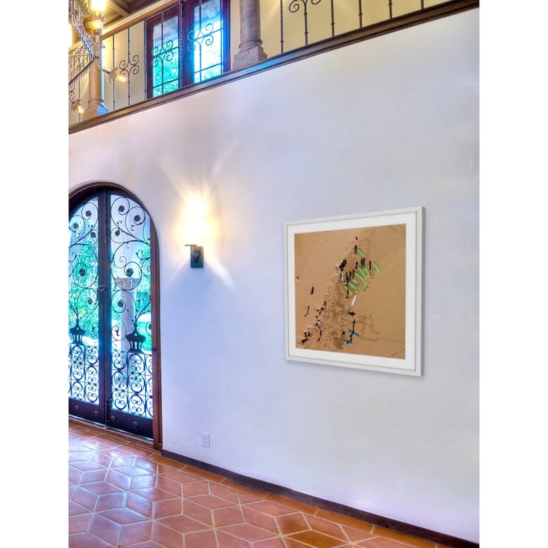 Marmont Hill - 'Green Surf Boards' by Karolis Janulis Framed Painting Print - Multi-Color
