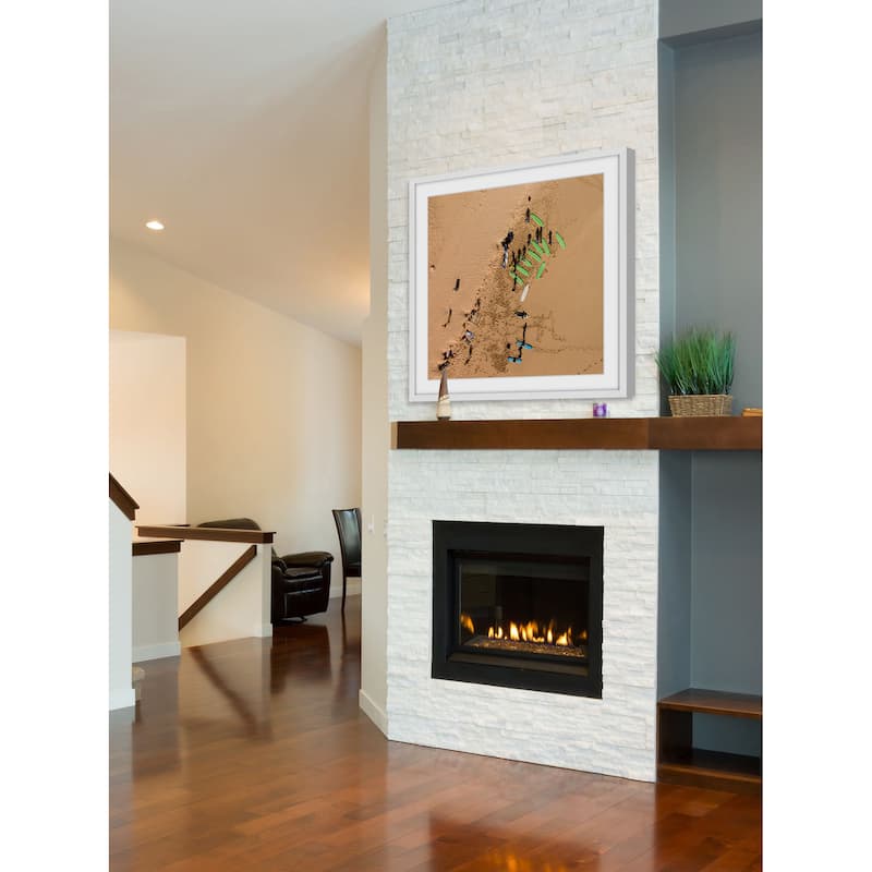 Marmont Hill - 'Green Surf Boards' by Karolis Janulis Framed Painting Print - Multi-Color