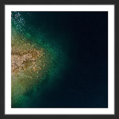 Marmont Hill - 'Jutting Out' by Karolis Janulis Framed Painting Print - Multi-Color