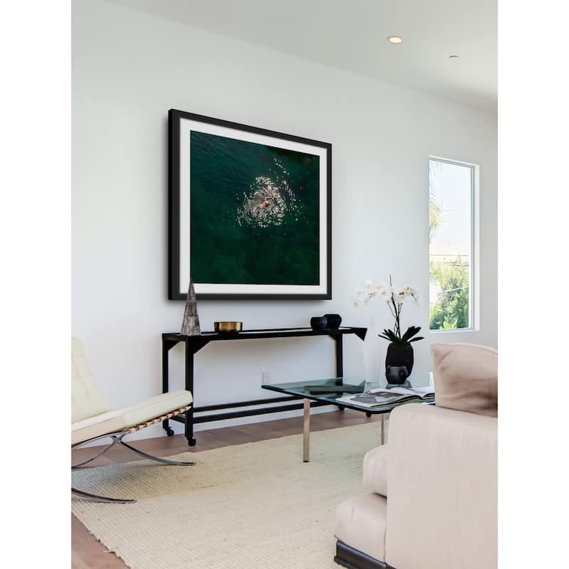 Marmont Hill - 'Breaststroke' by Karolis Janulis Framed Painting Print - Multi-Color