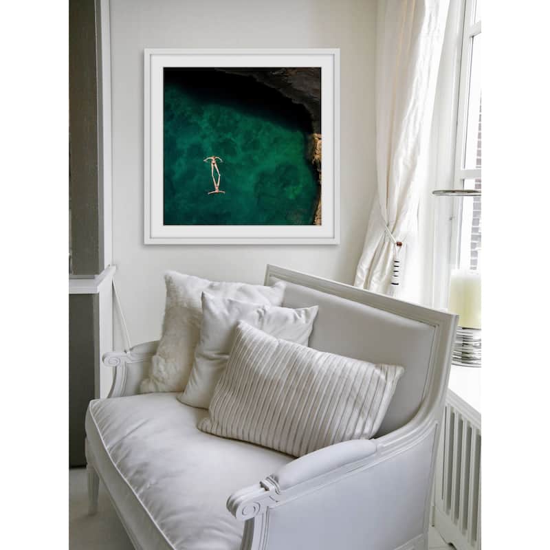 Marmont Hill - 'Synchronization' by Karolis Janulis Framed Painting Print - Multi-Color