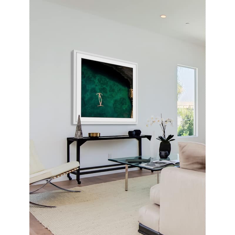 Marmont Hill - 'Synchronization' by Karolis Janulis Framed Painting Print - Multi-Color