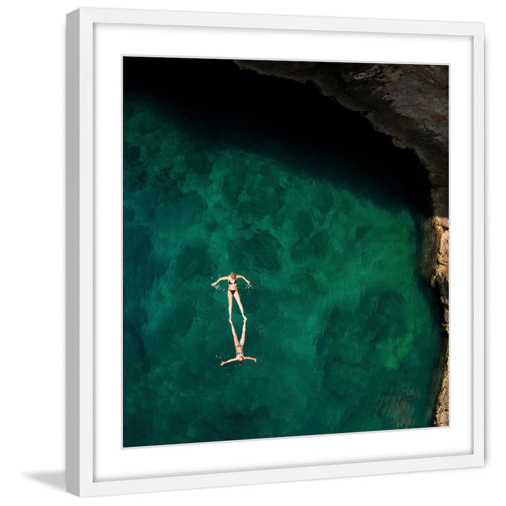 Marmont Hill - 'Synchronization' by Karolis Janulis Framed Painting Print - Multi-Color