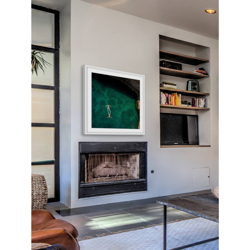 Marmont Hill - 'Synchronization' by Karolis Janulis Framed Painting Print - Multi-Color