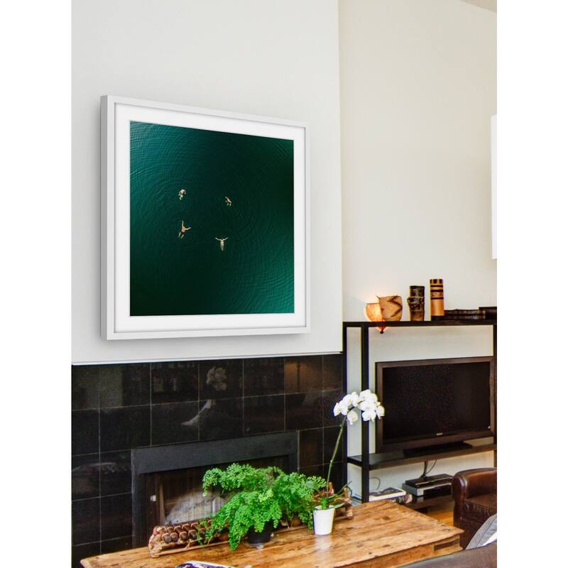 Marmont Hill - 'Floating' by Karolis Janulis Framed Painting Print - Multi-Color