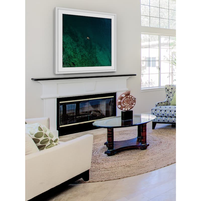 Marmont Hill - 'Alone on a Float' by Karolis Janulis Framed Painting Print - Multi-Color
