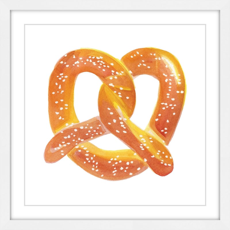 Marmont Hill - 'Pretzel' by Molly Rosner Framed Painting Print - Multi-Color