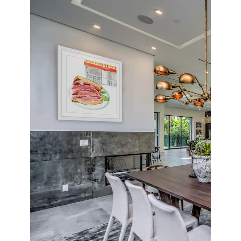 Marmont Hill - 'Schwartz's' by Molly Rosner Framed Painting Print - Multi-Color