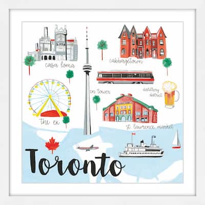 Marmont Hill - 'Canada Life' by Molly Rosner Framed Painting Print - Multi-Color