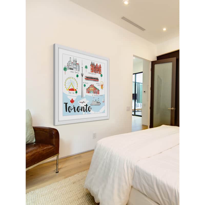 Marmont Hill - 'Canada Life' by Molly Rosner Framed Painting Print - Multi-Color