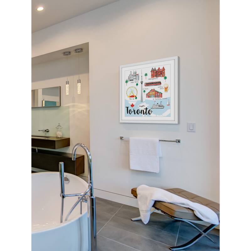 Marmont Hill - 'Canada Life' by Molly Rosner Framed Painting Print - Multi-Color