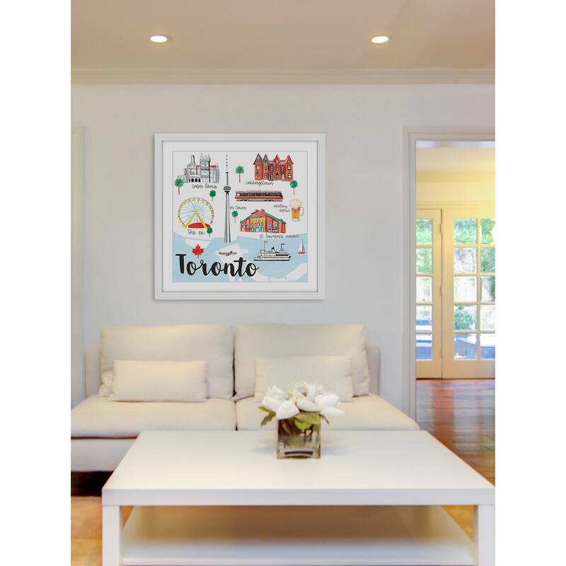 Marmont Hill - 'Canada Life' by Molly Rosner Framed Painting Print - Multi-Color