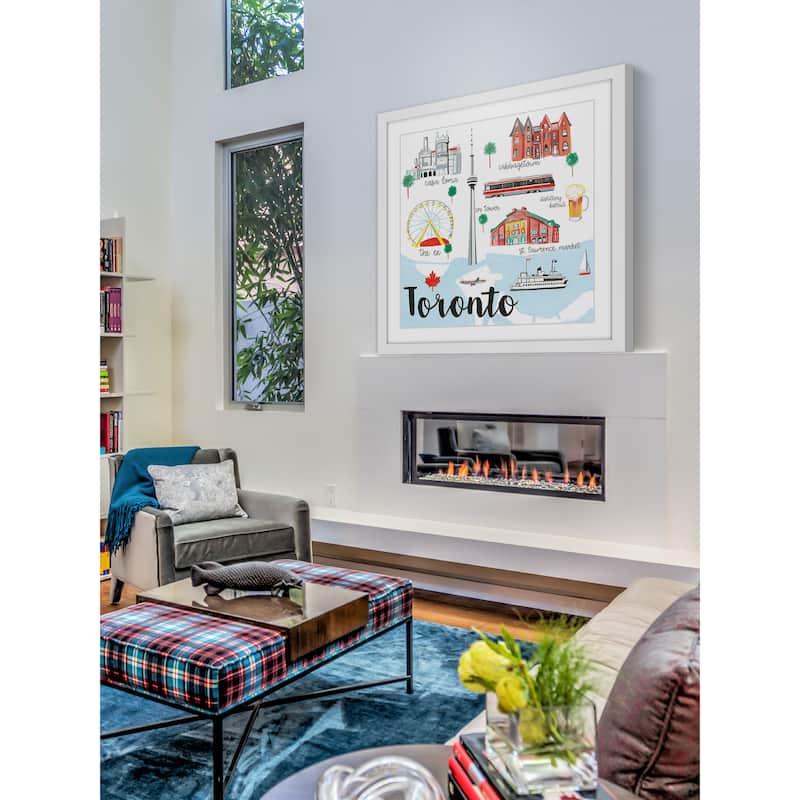 Marmont Hill - 'Canada Life' by Molly Rosner Framed Painting Print - Multi-Color