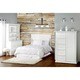 preview thumbnail 4 of 3, Evolur Napoli Distressed White 5-in-1 Convertible Crib