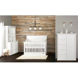 Evolur Napoli Distressed White 5-in-1 Convertible Crib