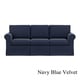 preview thumbnail 6 of 18, Handy Living Undercover Custom Bella SoFast Sofa with Skirted Slipcover