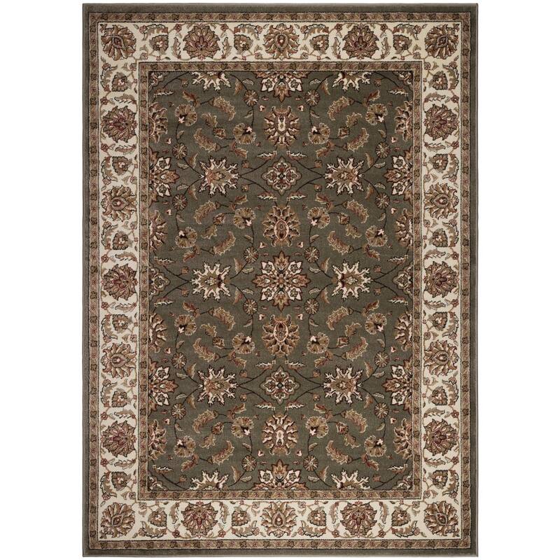 Admire Home Living Amalfi Traditional Floral Sarouk Pattern Area Rug