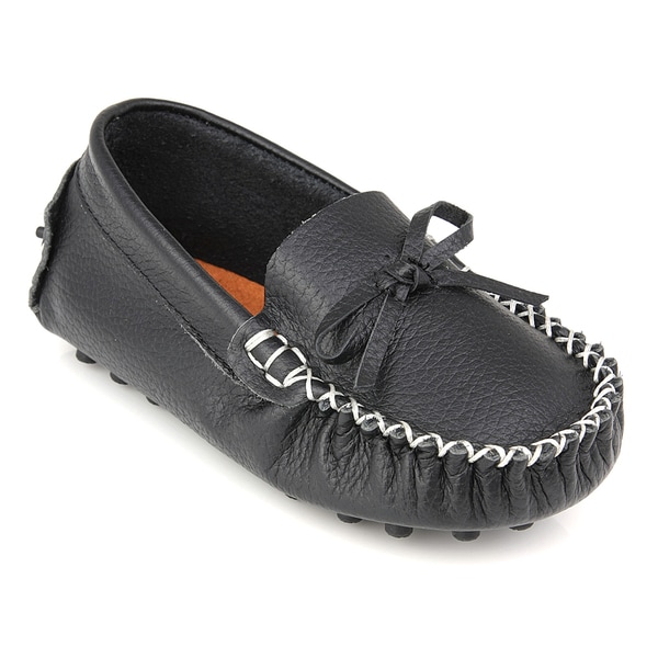 Black Genuine Leather Loafers 