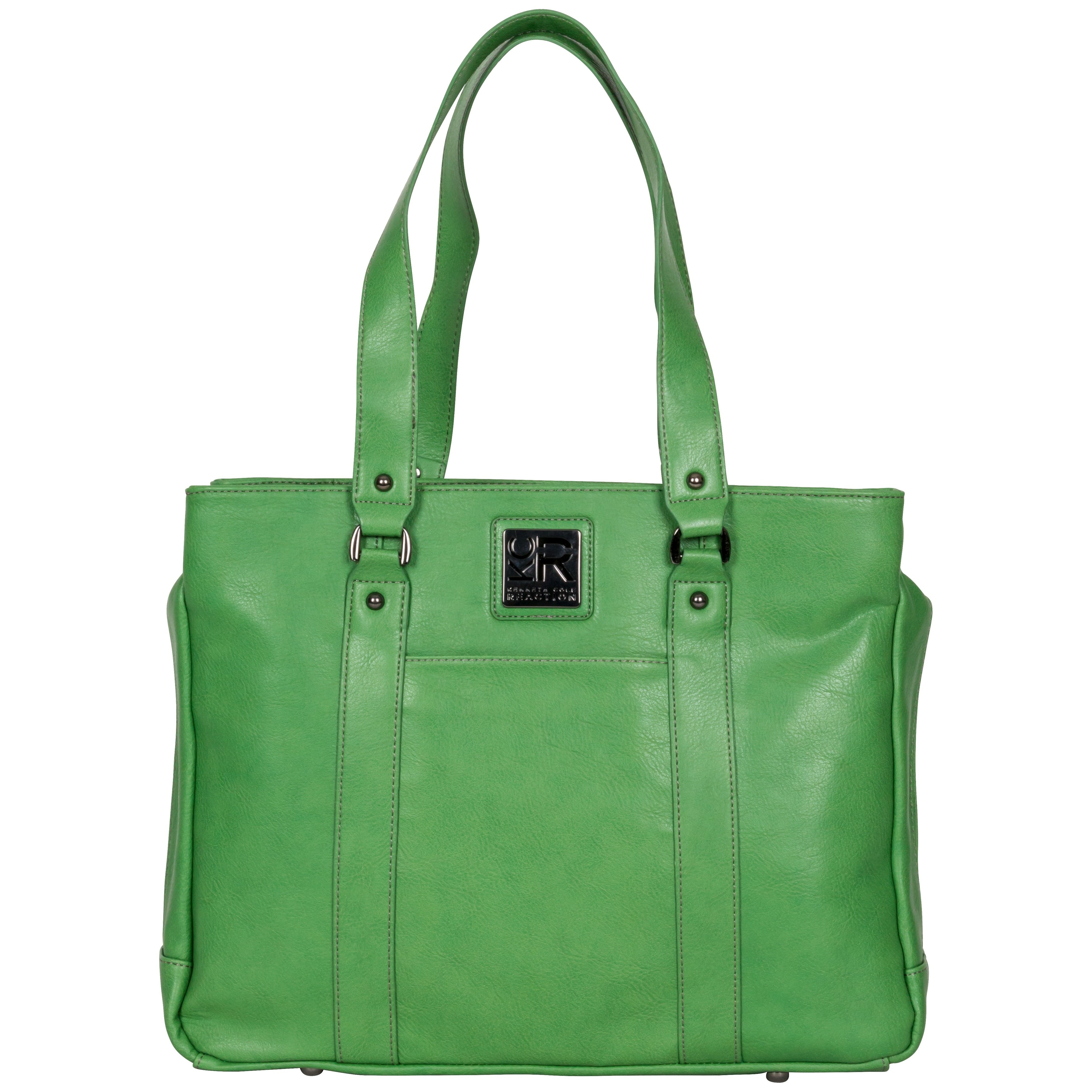 Kenneth Cole Reaction Triple Compartment Pebbled Faux Leather Top Zip 15 Inch Computer Business Tote Bag Kenneth Cole Reaction Triple Compartment Pebbled Faux Leather Top Zip 15 Inch Computer Business Tote Bag