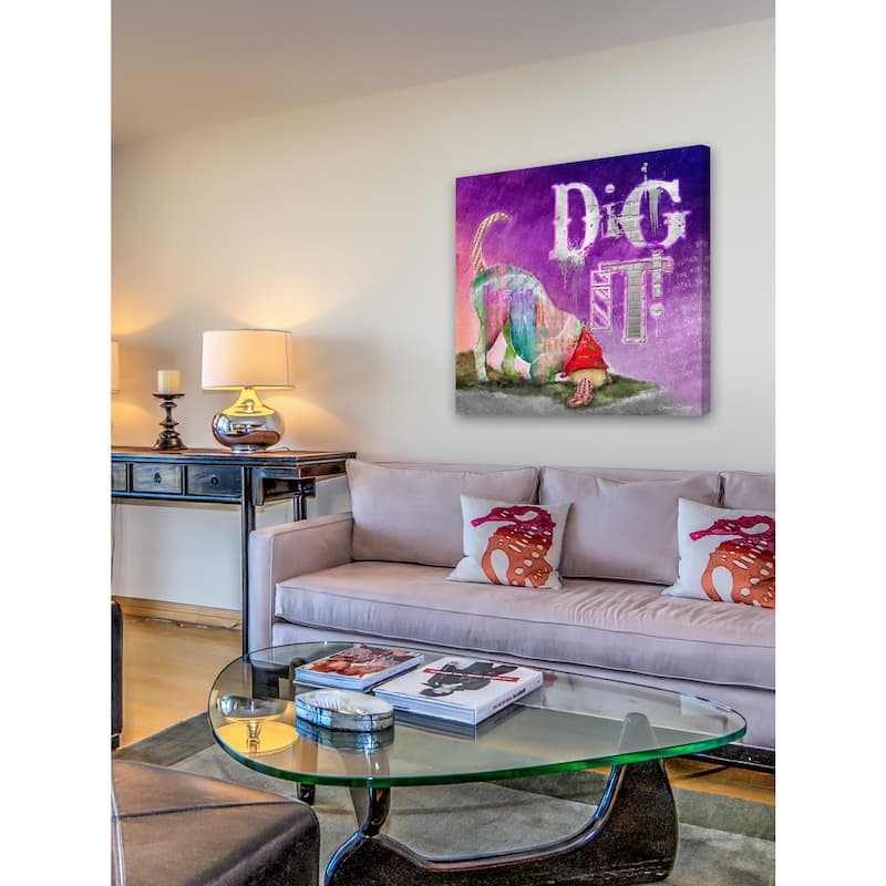 Marmont Hill - 'Dig It' by Connie Haley Painting Print on Wrapped Canvas - Multi-Color