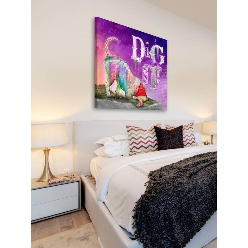 Marmont Hill - 'Dig It' by Connie Haley Painting Print on Wrapped Canvas - Multi-Color
