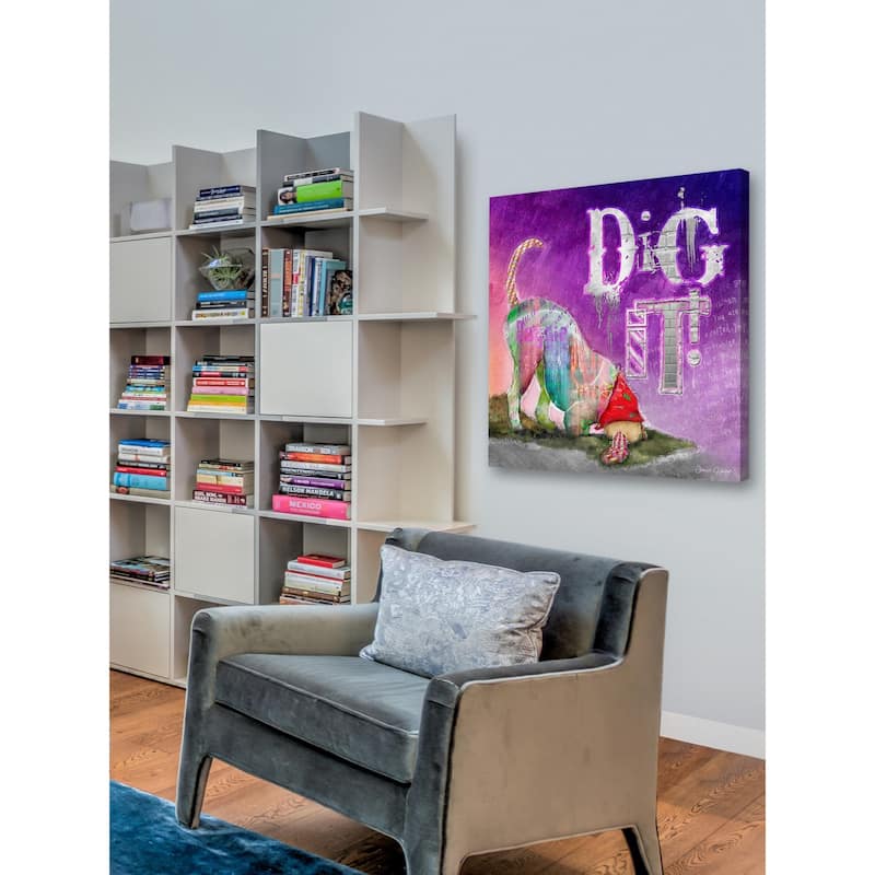 Marmont Hill - 'Dig It' by Connie Haley Painting Print on Wrapped Canvas - Multi-Color
