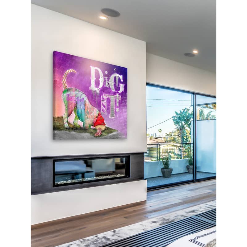 Marmont Hill - 'Dig It' by Connie Haley Painting Print on Wrapped Canvas - Multi-Color
