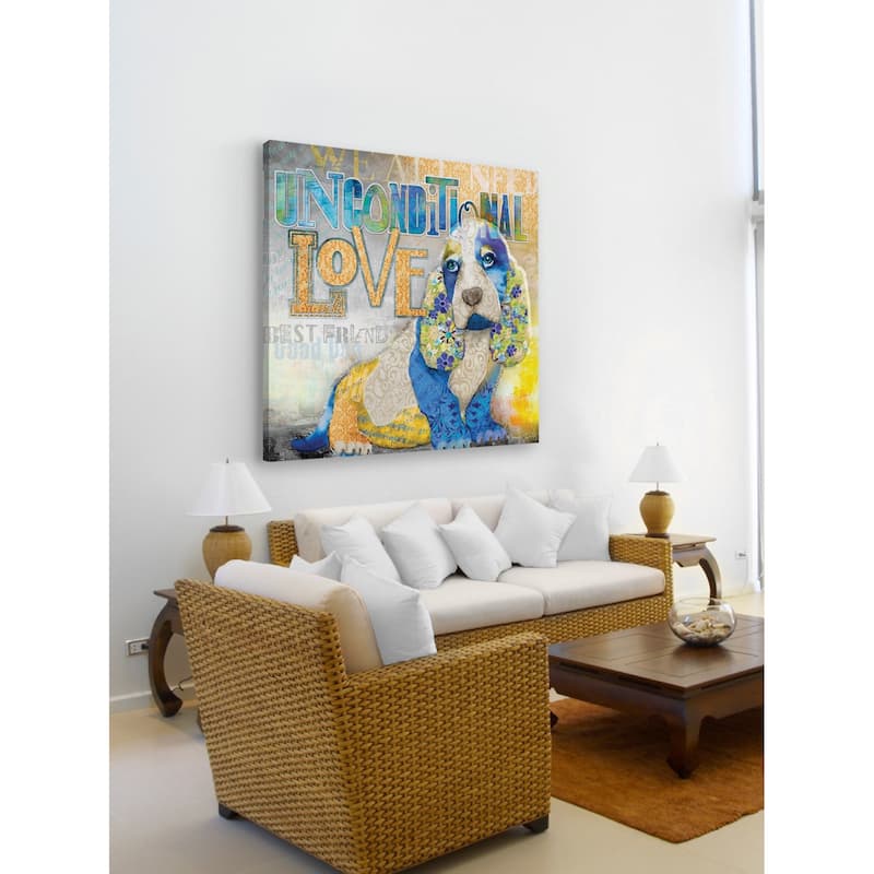Marmont Hill - 'Unconditional Love' by Connie Haley Painting Print on Wrapped Canvas - Multi-Color