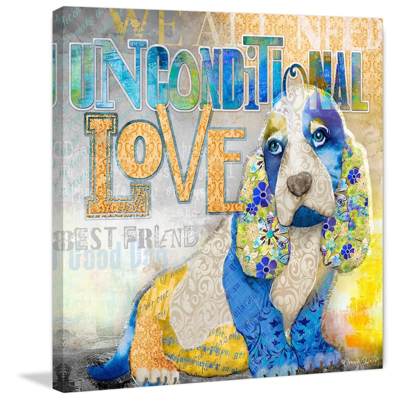 Marmont Hill - 'Unconditional Love' by Connie Haley Painting Print on Wrapped Canvas - Multi-Color