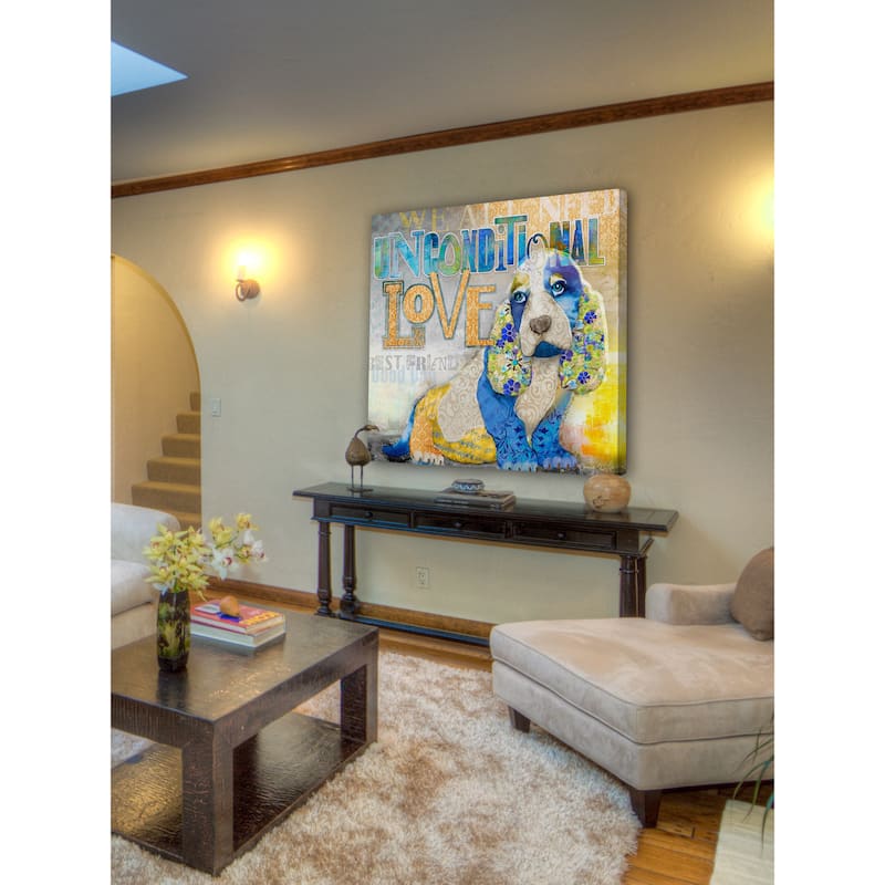 Marmont Hill - 'Unconditional Love' by Connie Haley Painting Print on Wrapped Canvas - Multi-Color