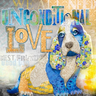 Marmont Hill - 'Unconditional Love' by Connie Haley Painting Print on Wrapped Canvas - Multi-Color